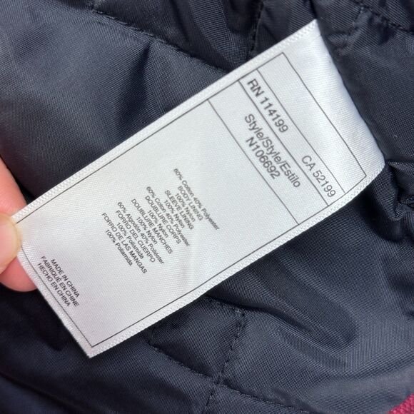 Vintage Y2K Quiksilver Quilted Flannel Shacket Red Black Plaid Mens M Surf Skate - Picture 4 of 11